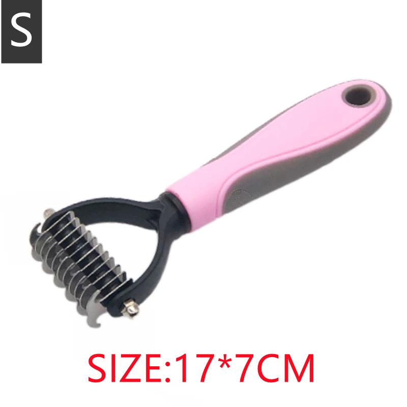 Professional Pet Hair Removal Comb Brush – Grooming & Shedding Tool for Cats, Dogs & Puppies