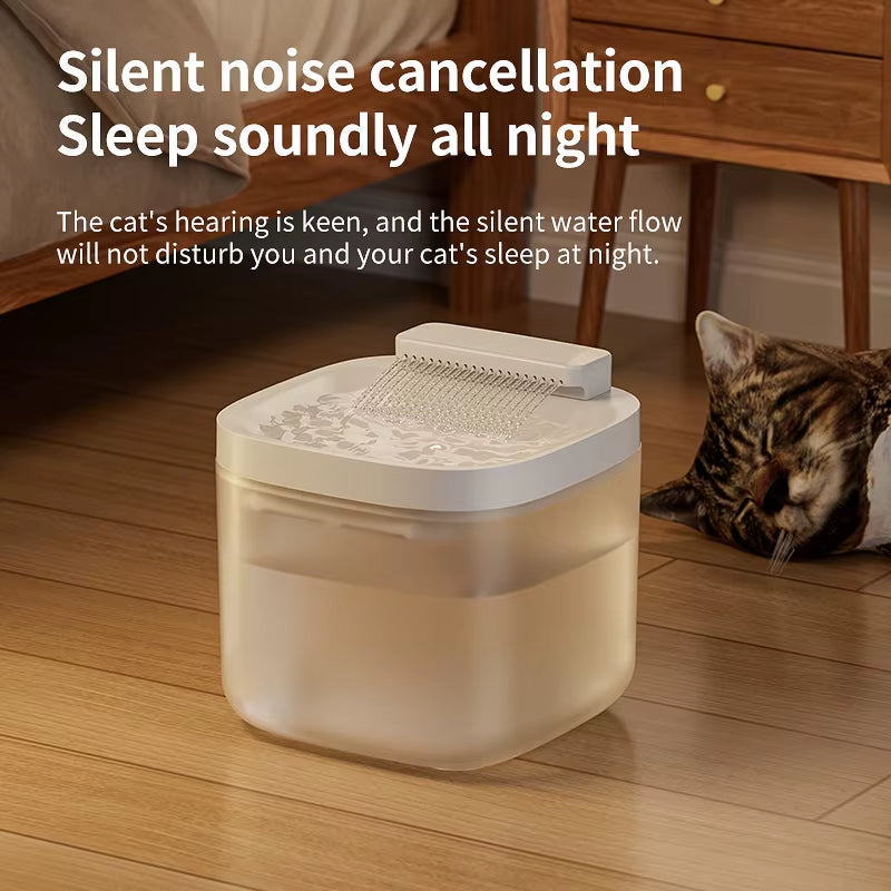 3L/101.45Oz Automatic Cat Water Fountain Large Capacity Pet Dog Water Dispenser Circulating Filter Mute Pet Fountain Feeder