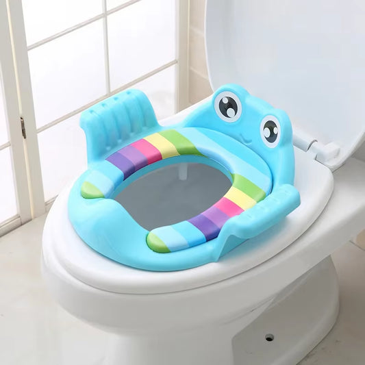 Baby Child Potty Toilet Trainer Seat, Adjustable Training Chair Comfortable Cartoon Cute Toilet Seat for Childr