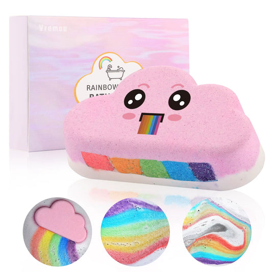 Rainbow Bath Bomb Set for Kids
