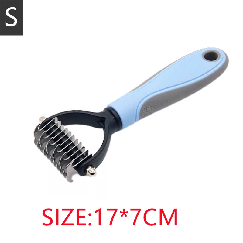 Professional Pet Hair Removal Comb Brush – Grooming & Shedding Tool for Cats, Dogs & Puppies