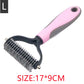 Professional Pet Hair Removal Comb Brush – Grooming & Shedding Tool for Cats, Dogs & Puppies
