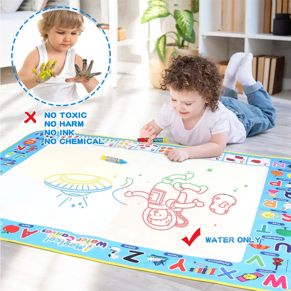 Magic Aqua Doodle Mat – Reusable Water Drawing Pad for Kids (100x80cm)