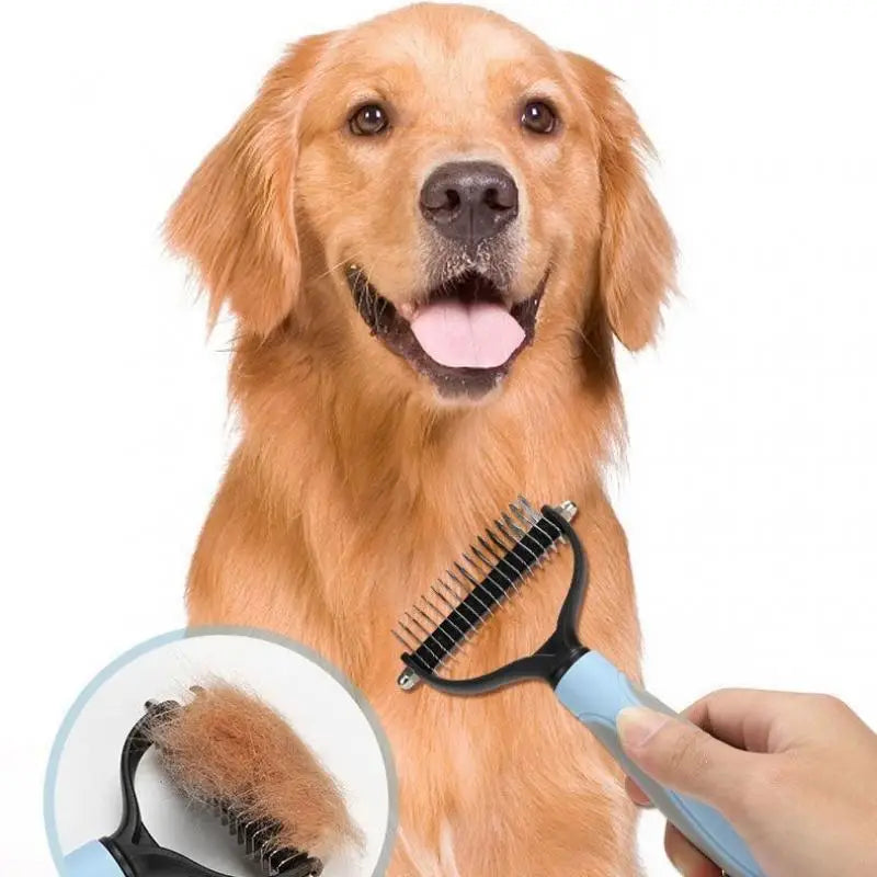 Professional Pet Hair Removal Comb Brush – Grooming & Shedding Tool for Cats, Dogs & Puppies