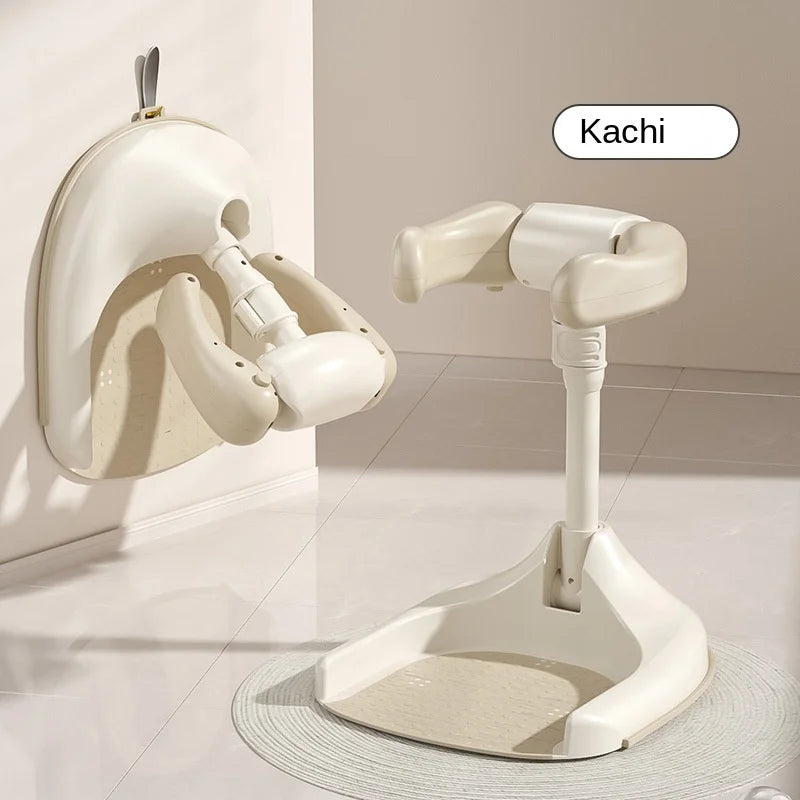 FoldEase Baby Shower Support – Adjustable, Anti-Slip, Space-Saving Bath Cradle for Infants.