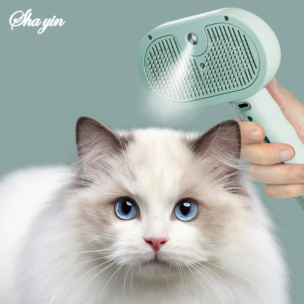 Steam Spray Dog Grooming Brush Unique Steam Brush for Dogs Luxury Grooming Brush Dog Steam Brush C
