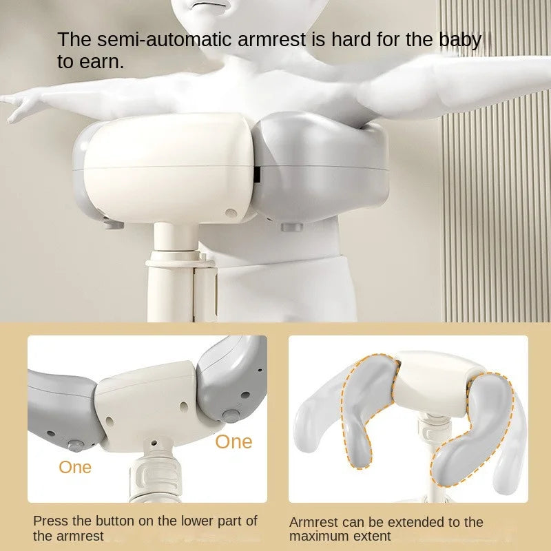 FoldEase Baby Shower Support – Adjustable, Anti-Slip, Space-Saving Bath Cradle for Infants.