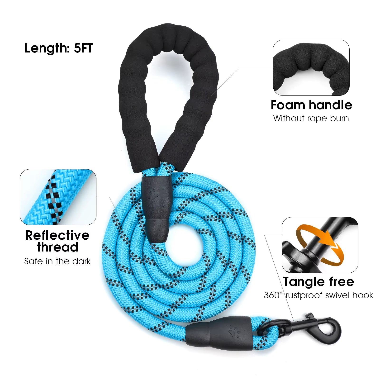 NoEscape No-Pull, Gentle Dog Harness & Leash Set