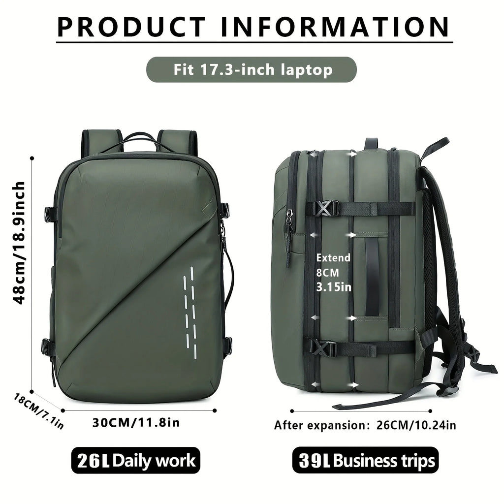 Backpack Large Capacity Fashionable Vacuum Compression Backpack Expansion Travel Bag Computer Backpack Leisure Mountaineering Me