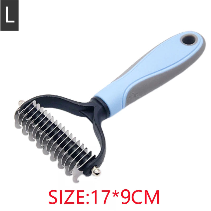 Professional Pet Hair Removal Comb Brush – Grooming & Shedding Tool for Cats, Dogs & Puppies