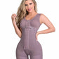 High Compression Full Body Shapewear with Hook and Eye Front Closure Shaper Adjustable Bra Slimming Bodysuit Fajas Colombianas