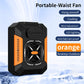 5000Mah Waist Fan Portable Hanging Neck Fan Wearable Shirt Fan with 3 Speed Personal Cool Clip Belt Fan for Outdoor Travel