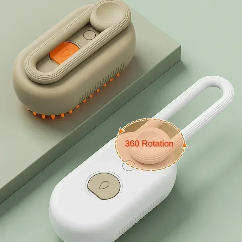1–2PCS 3-in-1 Steam Pet Grooming Brush – Spray Massage Comb for Tangled & Loose Hair Removal for Dogs & Cats