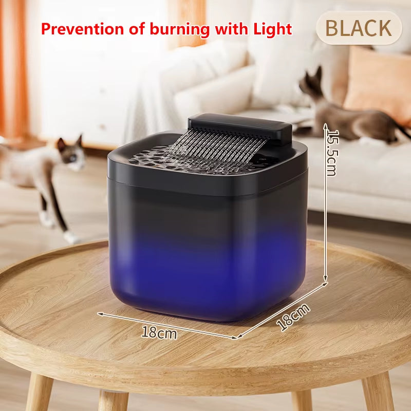 3L/101.45Oz Automatic Cat Water Fountain Large Capacity Pet Dog Water Dispenser Circulating Filter Mute Pet Fountain Feeder