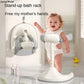 FoldEase Baby Shower Support – Adjustable, Anti-Slip, Space-Saving Bath Cradle for Infants.