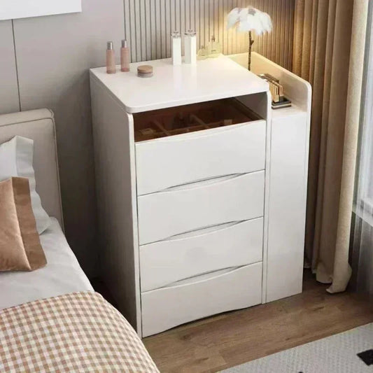 Internet Celebrity Cream Style Dressing Table, Modern Simple Multi-Functional Dressing Table, Including Dressing Stool Dresser2