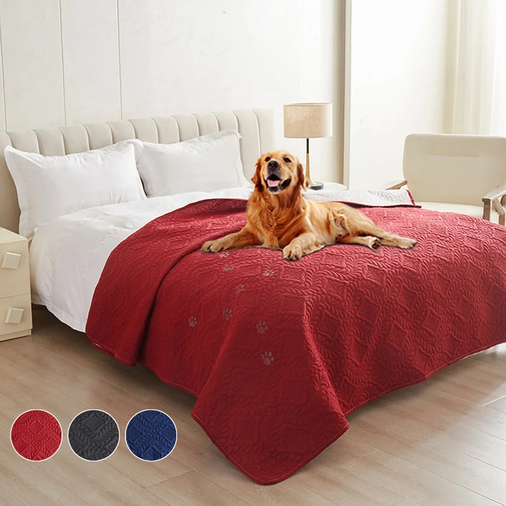 1Pc Waterproof Pet Bed Cover, Bed and Sofa Protection Mat, Suitable for Dogs and Cats, Protector for Mattress or Furniture