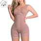 High Compression Full Body Shapewear with Hook and Eye Front Closure Shaper Adjustable Bra Slimming Bodysuit Fajas Colombianas