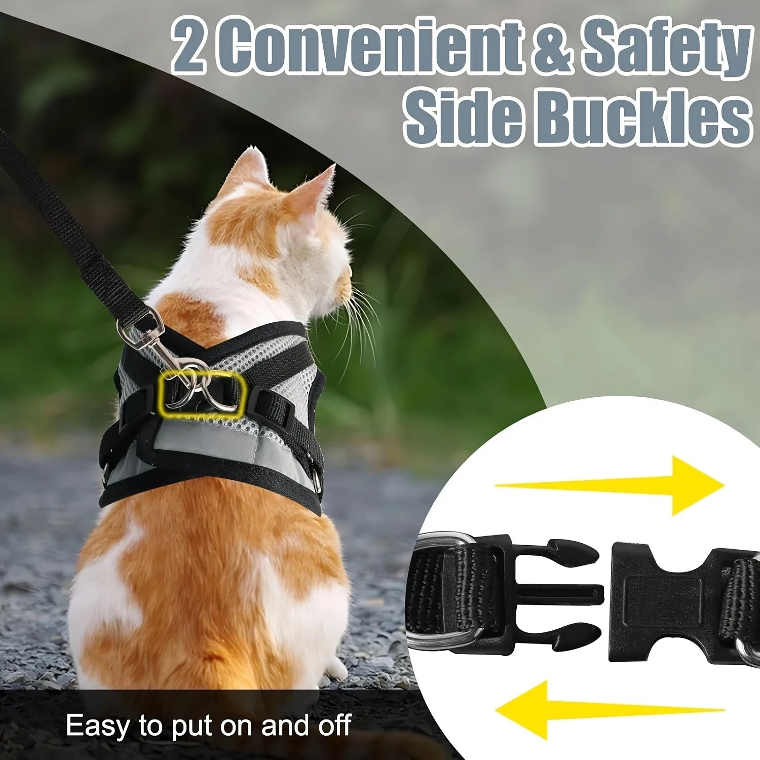 Cat Collar & Harness Leash Set – Kitten Accessories and Pet Supplies for Home Use