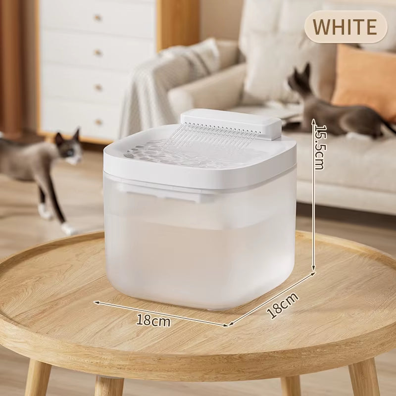 3L/101.45Oz Automatic Cat Water Fountain Large Capacity Pet Dog Water Dispenser Circulating Filter Mute Pet Fountain Feeder