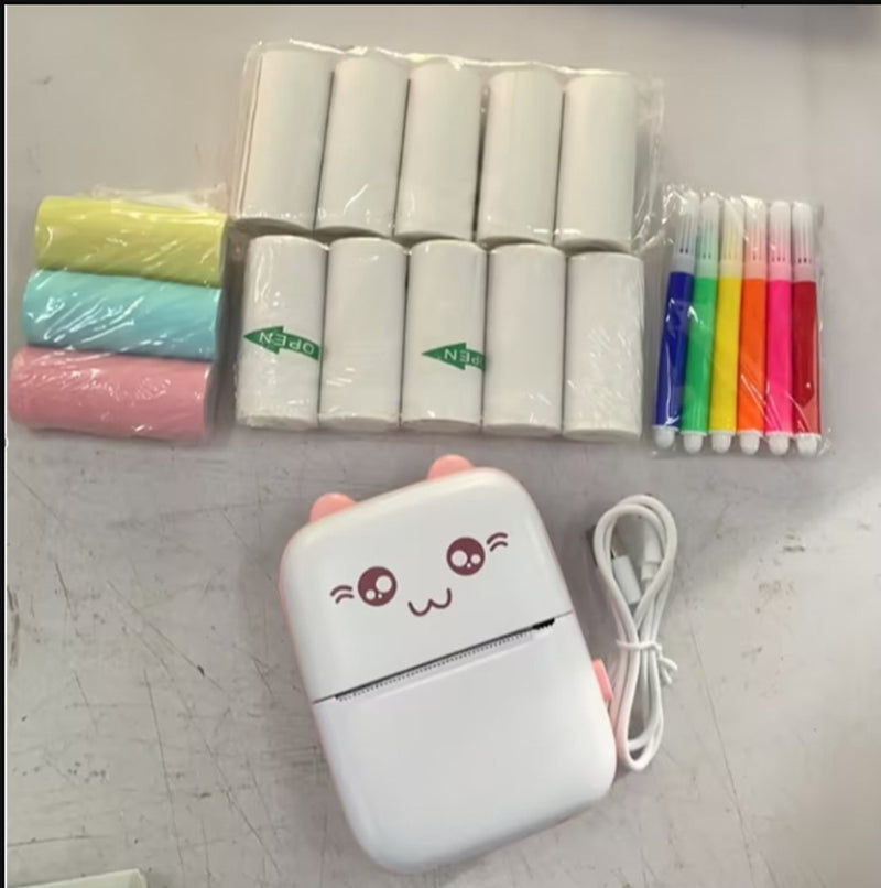 Mini Printer Portable Mini Bluetooth Wifi New Wrong Printer Mobile Phone Photo Title Note Hot Print Pocket Student Error Label Printer