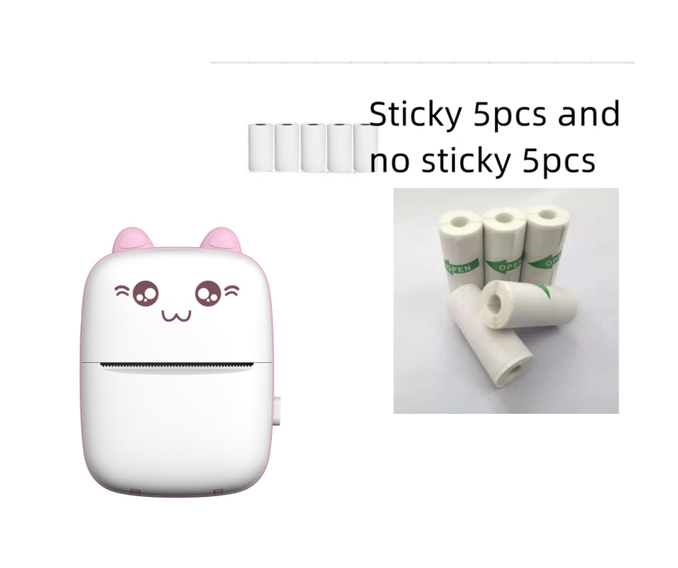 Mini Printer Portable Mini Bluetooth Wifi New Wrong Printer Mobile Phone Photo Title Note Hot Print Pocket Student Error Label Printer