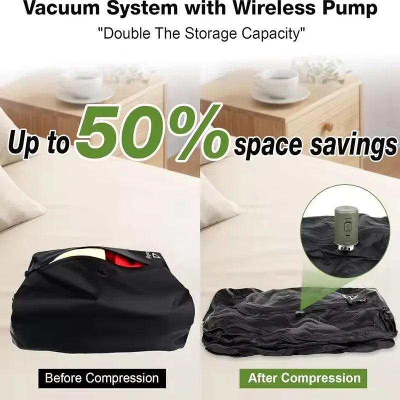 New Reusable Vacuum Compression Bags for Travel Dustproof Space Saver Bag Waterproof Luggage Vacuum Storage Bag Suitcase 2025