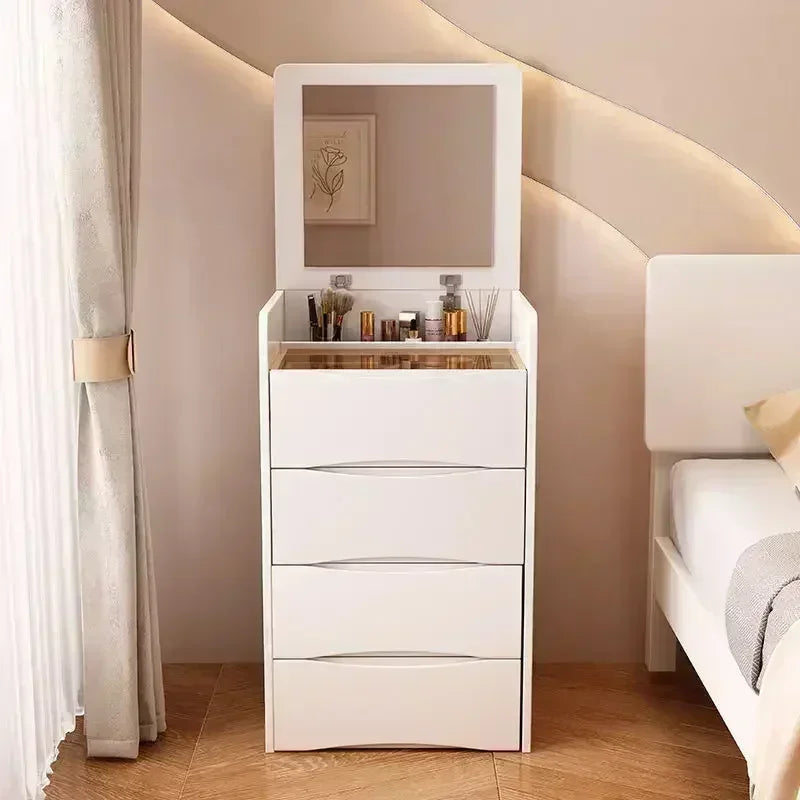 Internet Celebrity Cream Style Dressing Table, Modern Simple Multi-Functional Dressing Table, Including Dressing Stool Dresser2