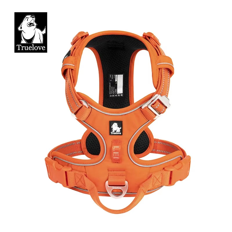 TRUE LOVE Pet Harness No Pull Nylon Reflective Dog Harness Adjustable Comfortable Control Step-In Brilliant  TLH5654