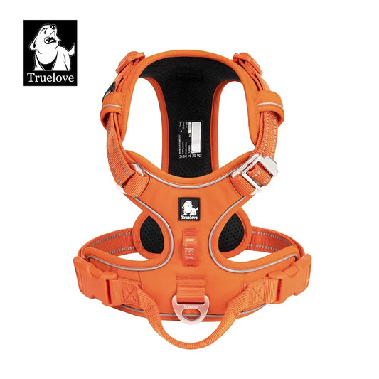 TRUE LOVE Pet Harness No Pull Nylon Reflective Dog Harness Adjustable Comfortable Control Step-In Brilliant  TLH5654