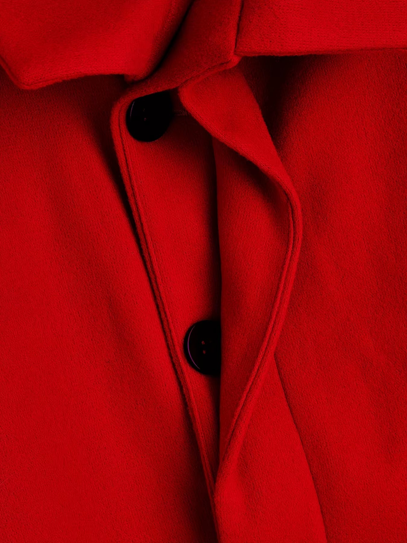 Men'S Long Wool Coat - Thickened Minimalist Trench with Stand Collar Urban Streetwear