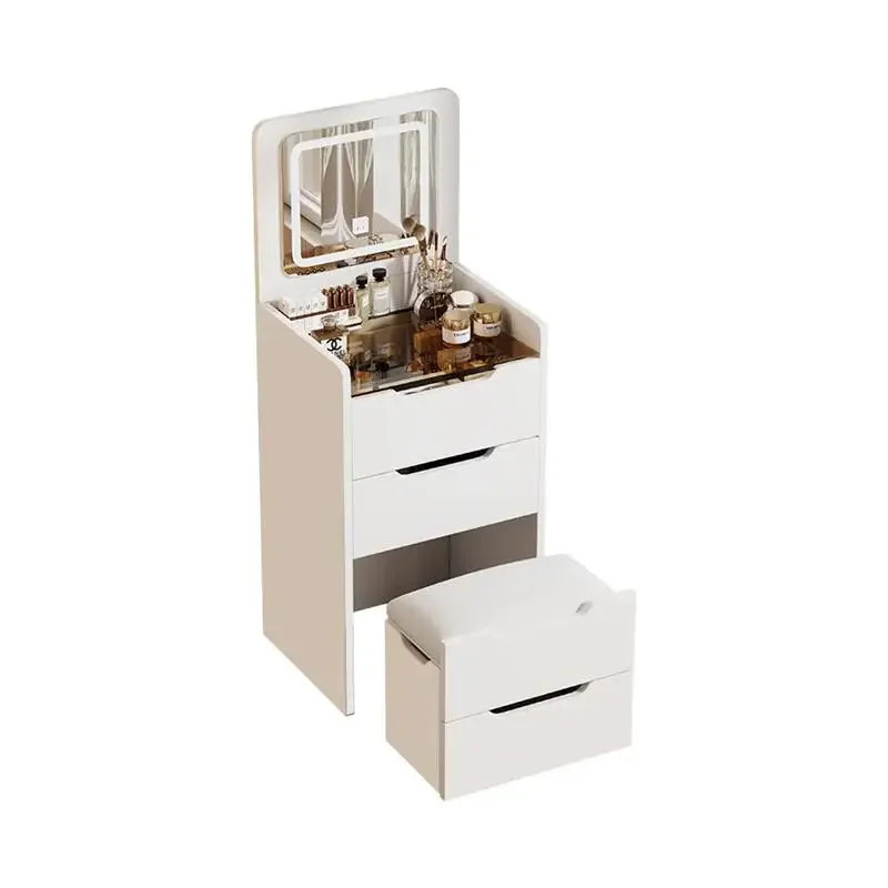 Cream Wind Dresser Modern Simple Multi-Functional 48CM 40CM Bedside Chest Integrated Makeup Table Storage Cabinet
