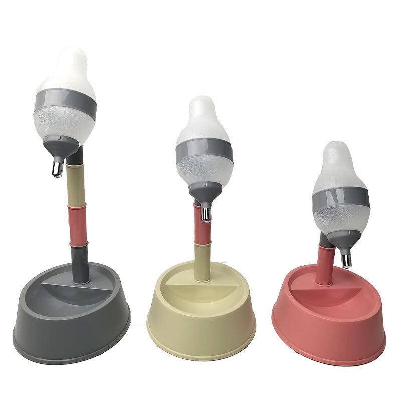 Automatic Pet Water Dispenser Stand Feeder Bowl Adjusting Height Water Bottle Cat Dog Water Drinker Water Fountain Feeding