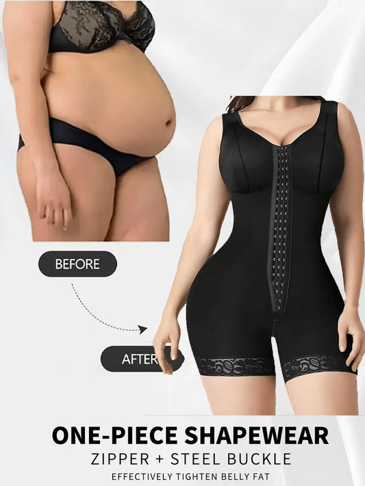 High Compression Fajas Colombiana Short Girdles with Brooches Bust for Daily and Post-Surgical Use Slimming Sheath Belly Women