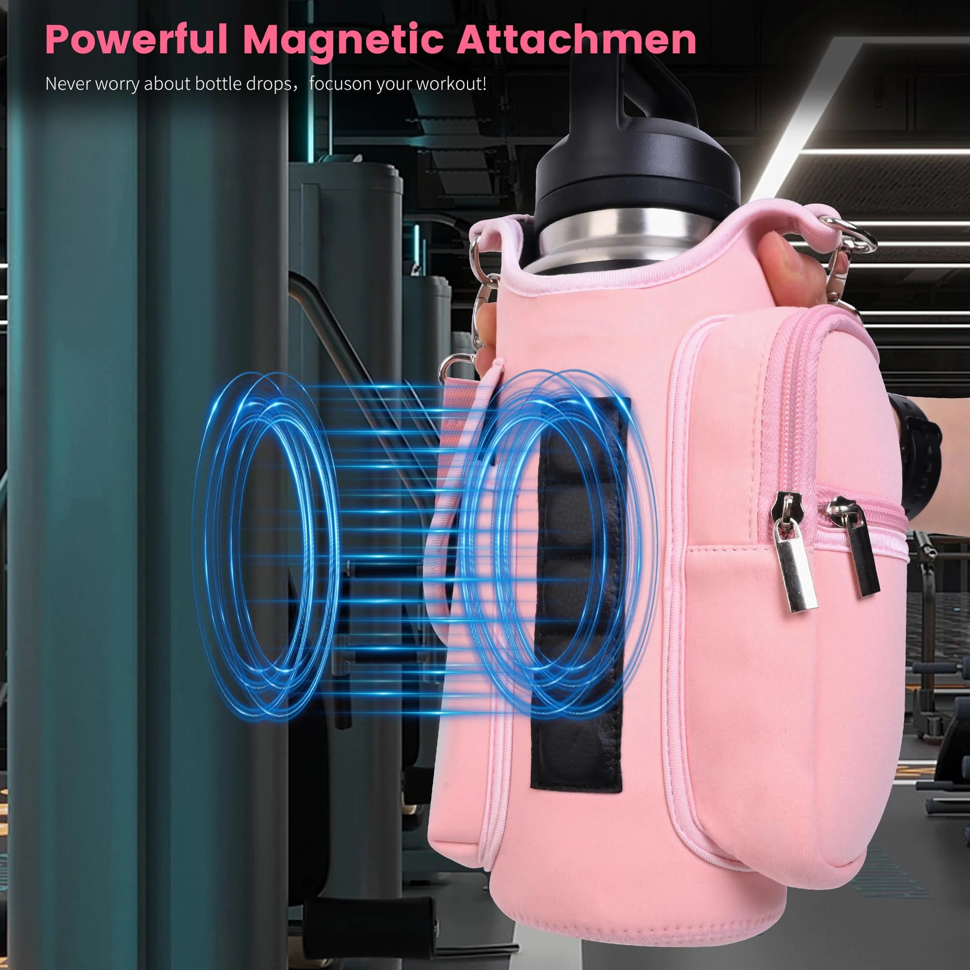 Magnetic Design & Multipurpose Use – Perfect for the gym, travel, hiking, camping, walking, and more.