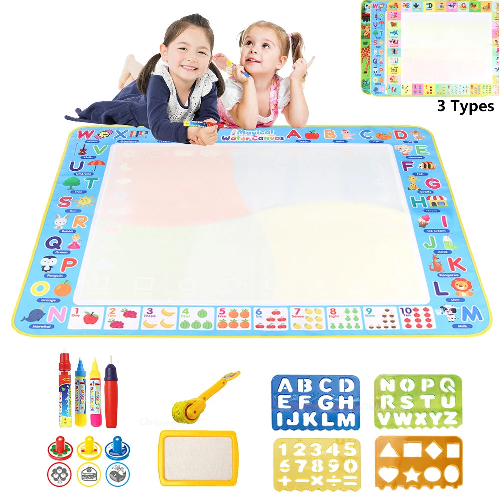 Magic Aqua Doodle Mat – Reusable Water Drawing Pad for Kids (100x80cm)