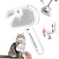 3-in-1 Electric Steam Pet Grooming Brush for Dogs & Cats – Hair Removal, Massage & Anti-Tangle Cleaning Comb