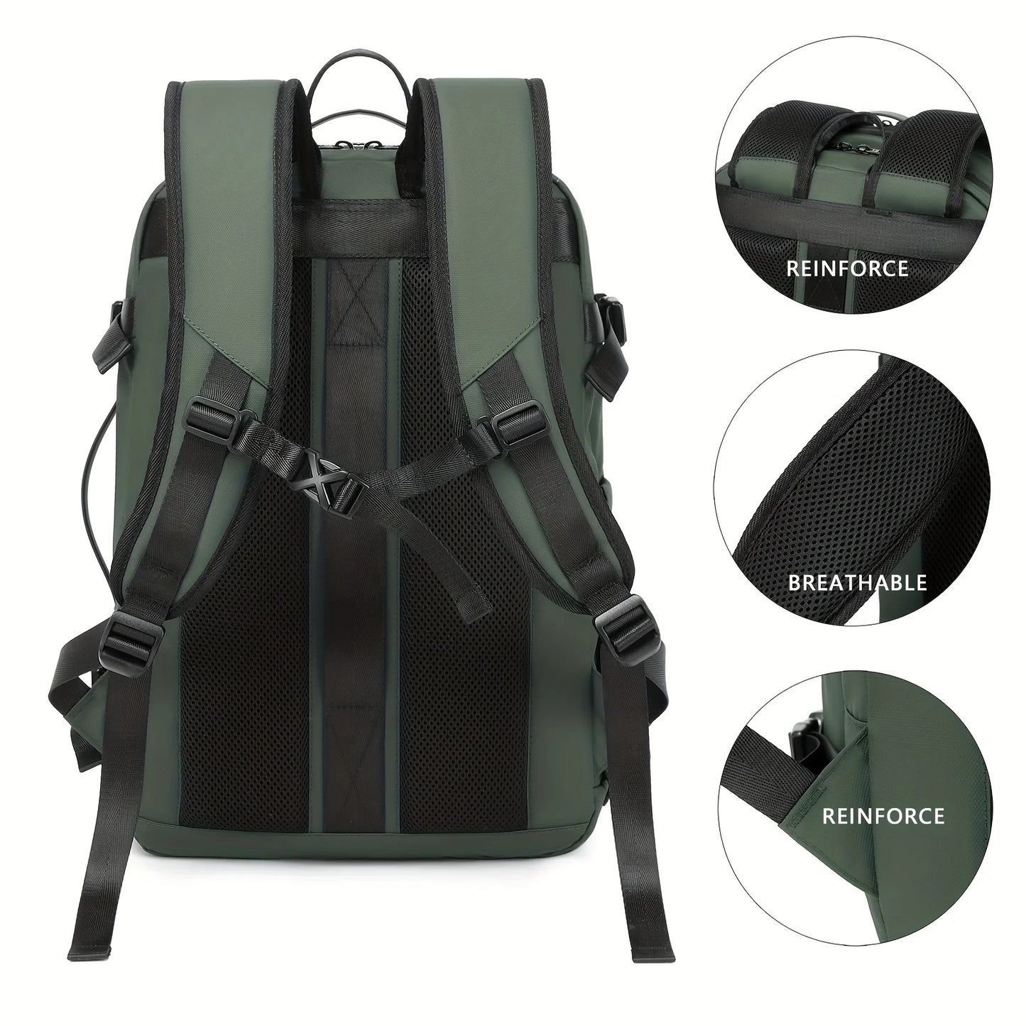 Backpack Large Capacity Fashionable Vacuum Compression Backpack Expansion Travel Bag Computer Backpack Leisure Mountaineering Me