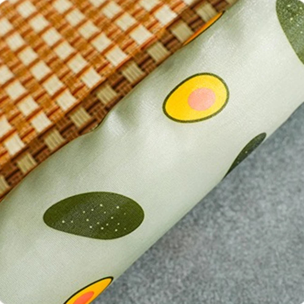 Anti Slip Ice Mat Summer Pet Cool Mat Dog Bed Mat Cool Breathable Square Dog Bed anti Slip Wear-Resistant Linen Rattan Cool Mats