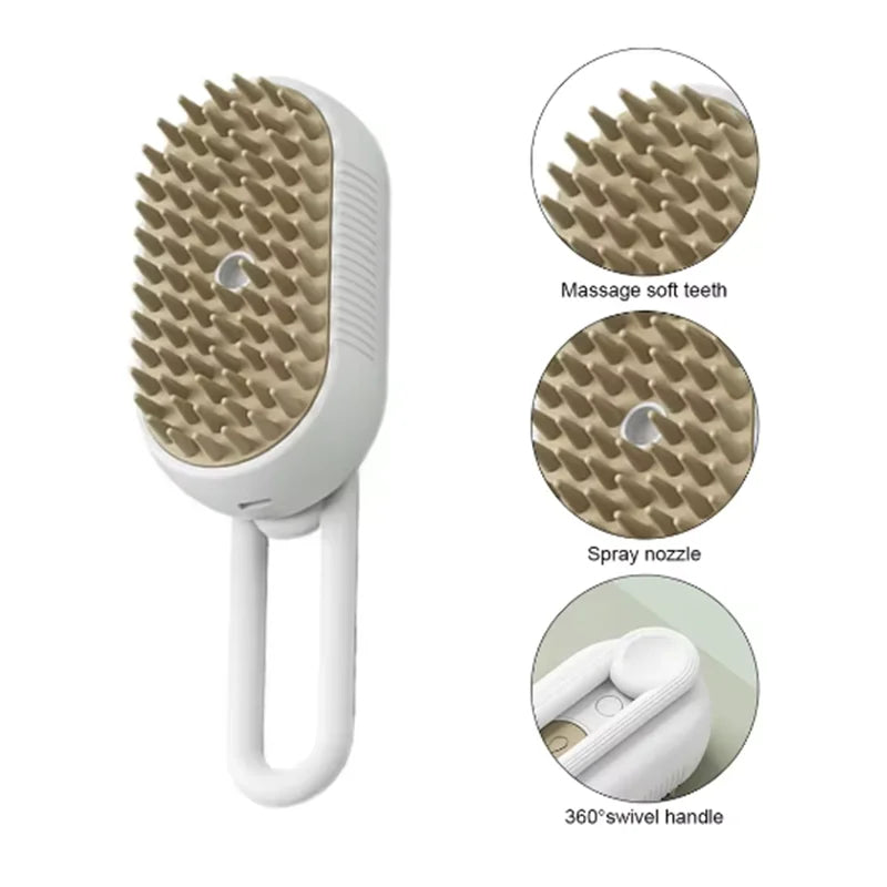 Pet Comb Cat Dog Pet Spray Massage Comb Cleaning Hair Removing Comb Dog Comb Spray Anti-Skies Comb Pet Bath Brush