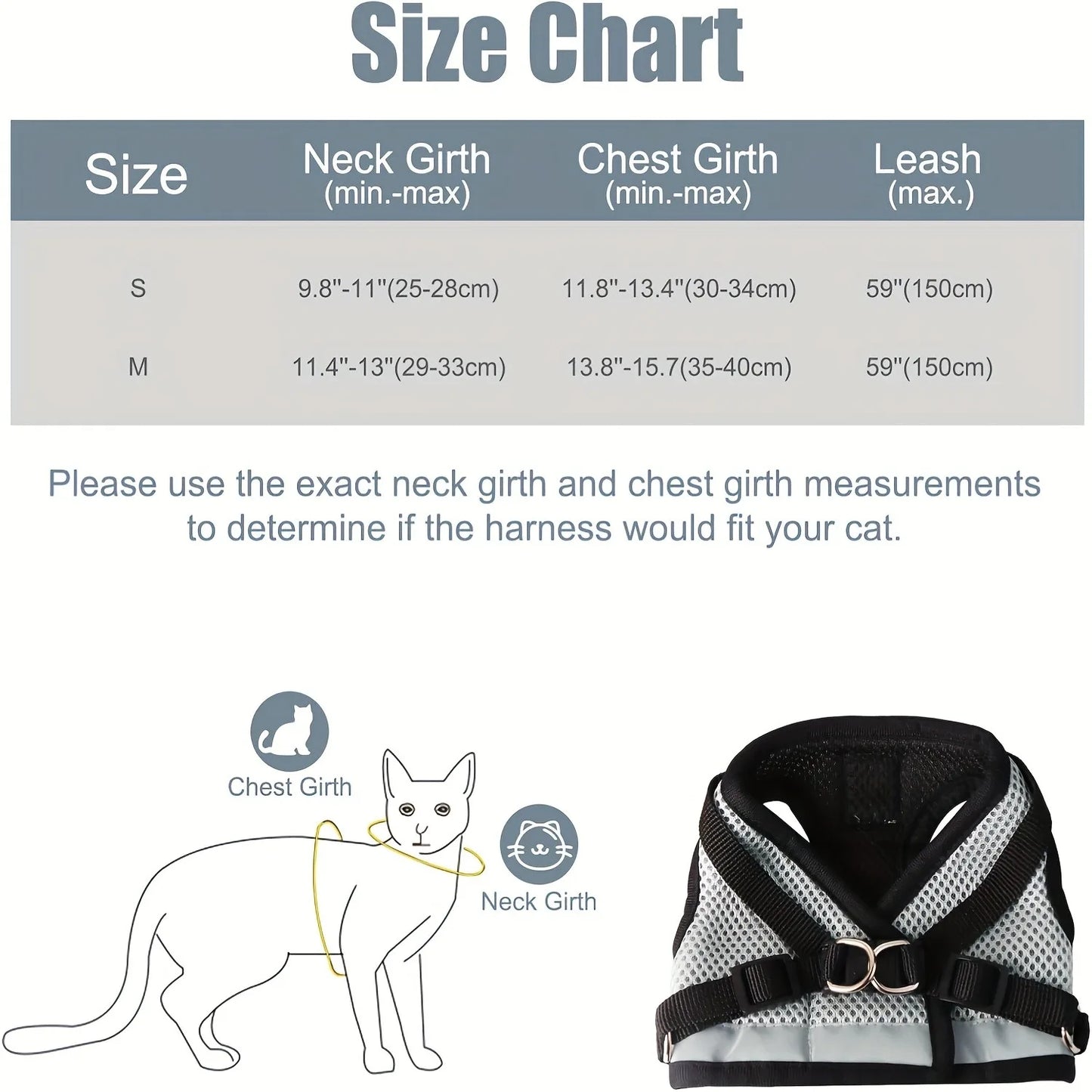Cat Collar & Harness Leash Set – Kitten Accessories and Pet Supplies for Home Use