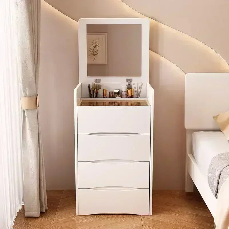 Internet Celebrity Cream Style Dressing Table, Modern Simple Multi-Functional Dressing Table, Including Dressing Stool Dresser2