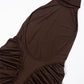 Pullover Halter Women Sexy Ruched Long High Waisted Night Club Dress Evening Party 2025 Summer Elegant Backless Dresses