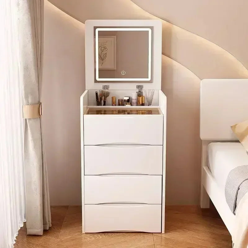 Internet Celebrity Cream Style Dressing Table, Modern Simple Multi-Functional Dressing Table, Including Dressing Stool Dresser2