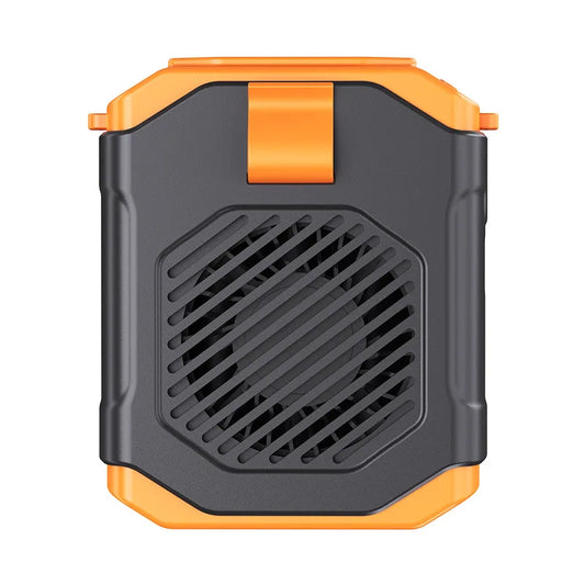 Portable Outdoor Waist Fan Hanging Neck Strong Wind with Power Bank LED Lighting for Emergency Sports Outdoor Working Camping