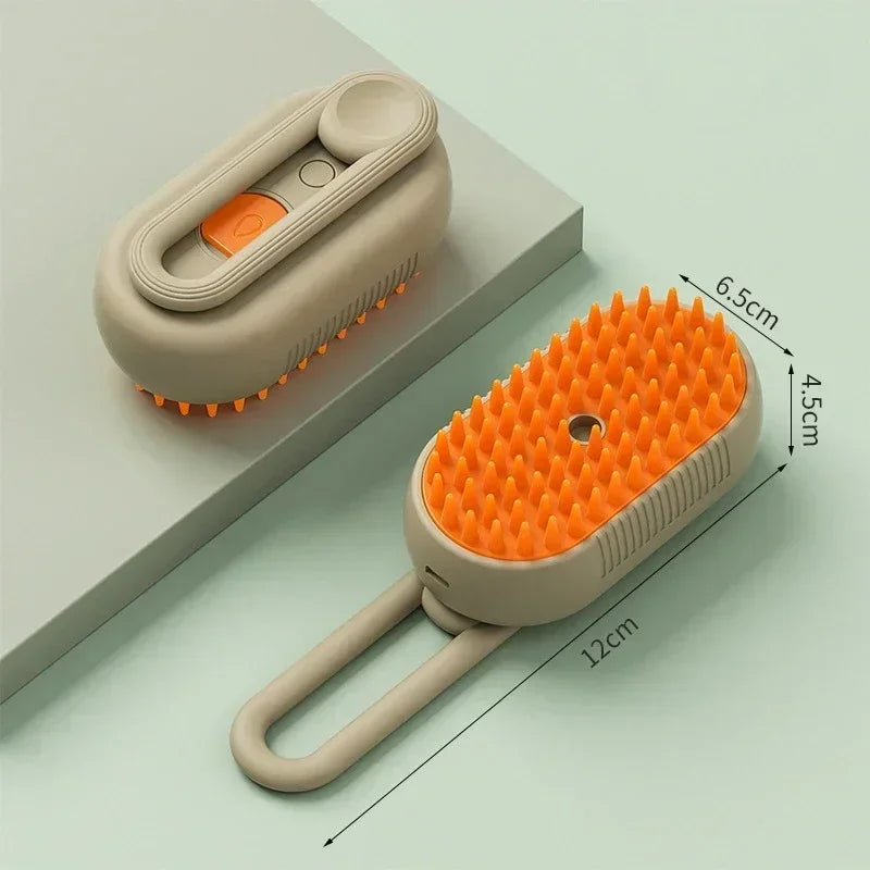 1–2PCS 3-in-1 Steam Pet Grooming Brush – Spray Massage Comb for Tangled & Loose Hair Removal for Dogs & Cats