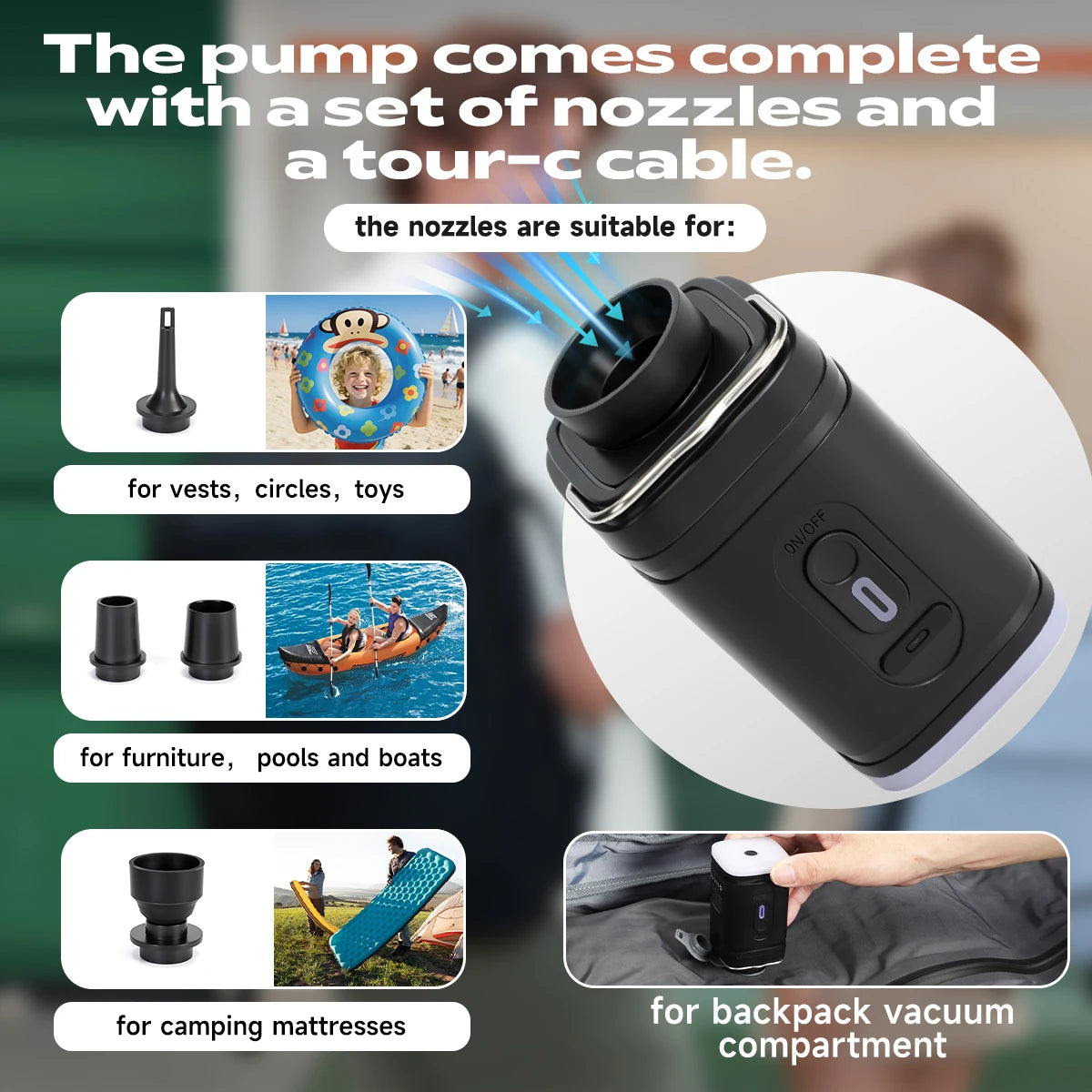 Vacuum Compression Backpacks Men Travel Backpack Expandable USB Bag Large Capacity 17 Laptop Bags for Schoo Cabin Bags