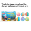 6/12PCS/BOX Kids Bath Bombs with Surprise Toy Fizzies Bubble Bath Balls for Children Boys Girls Spa Gift Party Favor