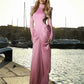 Fashion Elegant Long Sleeve Pullover Sexy Long Sleeve Club Evening Party Maxi Dress Women Turtleneck 2025 Cut Out Dress