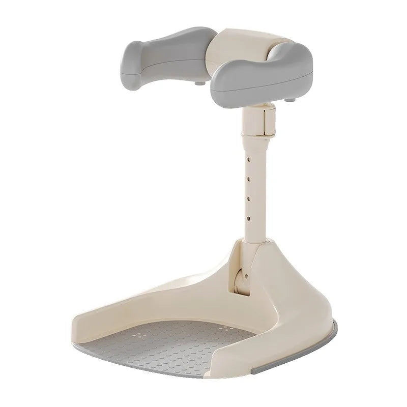 FoldEase Baby Shower Support – Adjustable, Anti-Slip, Space-Saving Bath Cradle for Infants.